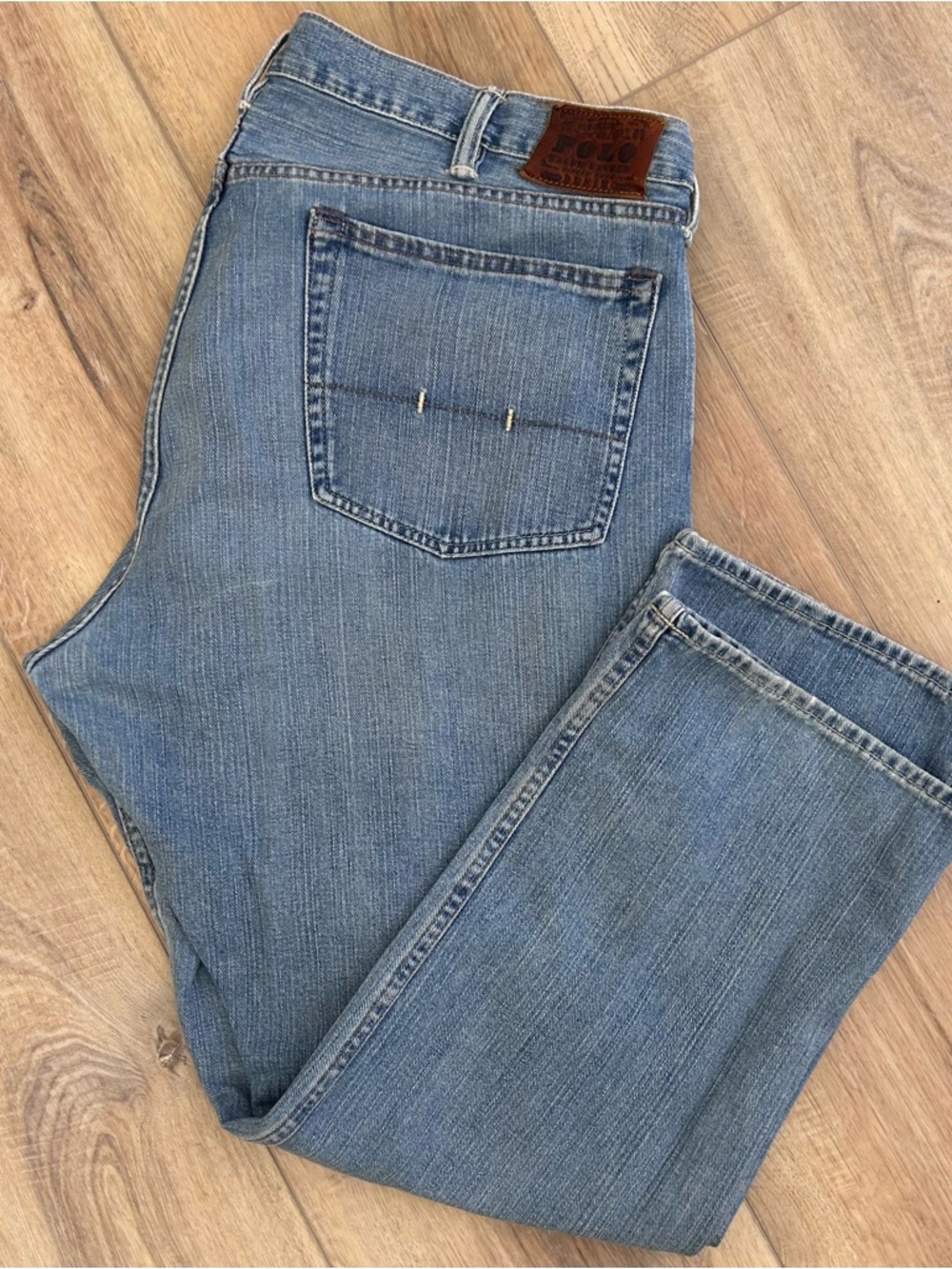 Ralph Lauren Medium Blue Straight Men's Classic Jeans Vintage